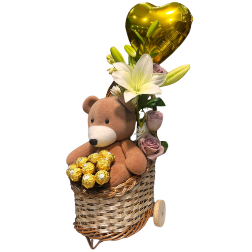 Arreglo Floral nacimiento carrito